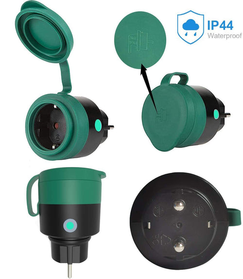 Smart Plug Schuko WiFi intelligente per Esterno IP44 16A 3680W