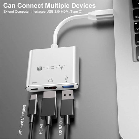 Cavo Convertitore Adattatore da USB-C&trade a USB 3.0, HDMI e PD