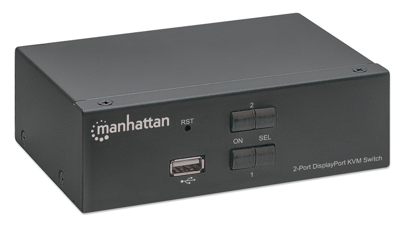 Switch KVM DisplayPort 1.2 a 2 porte 4K con Audio