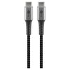 Cavo Tessile USB-C&trade Maschio/USB-C&trade Maschio 0,5 m Grigio