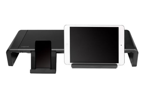 Supporto Monitor Smartphone Tablet Regolabile 420 - 520 mm Nero