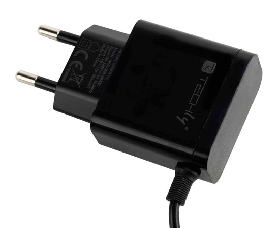 Caricabatterie Alimentatore Micro USB 5V 1A per Smartphone Tablet Nero