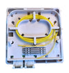 Scatola FTTH Indoor IP20 4 x SC o LC Duplex 80x80 con Passacavo Versione a Crimpare