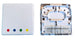 Scatola FTTH Indoor IP20 4 x SC o LC Duplex 80x80 con Passacavo Versione Termoretraibile