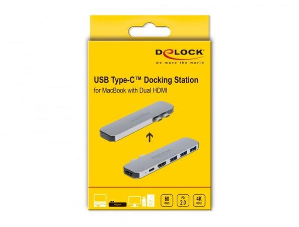 Docking Station per MacBook Dual HDMI 4K PD Hub USB-C&trade