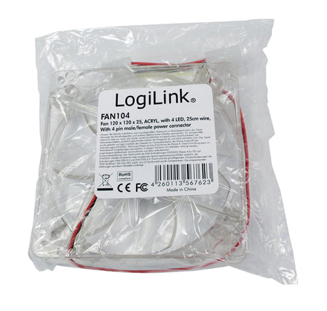 Ventola PC 120x120x25 12V con LED Blu 1800RPM e Cavo Alimentazione a Y