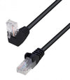 Cavo di Rete Patch Connettore Angolato 90° CCA Cat. 5E UTP 10m Nero