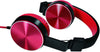 Cuffie Stereo Eleganti e Pieghevoli Alta Qualità e Comfort Elevato Rosso