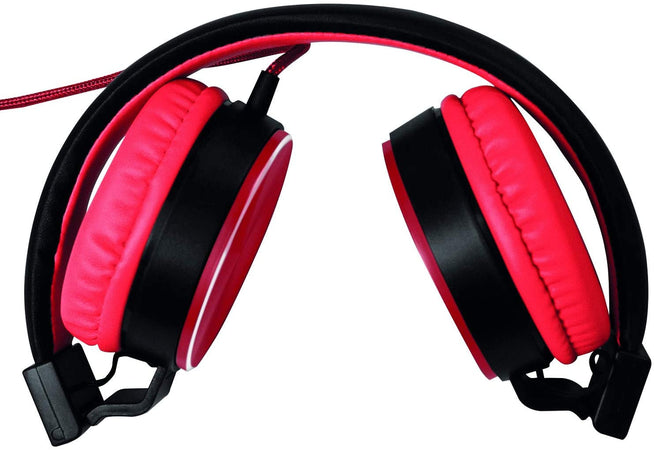 Cuffie Stereo Eleganti e Pieghevoli Alta Qualit&agrave e Comfort Elevato Rosso
