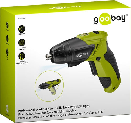 Trapano Professionale Avvitatore a Batteria 3,6V con Luce LED