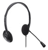 Cuffia Stereo On Ear USB con Microfono Cavo 1.5m Nero
