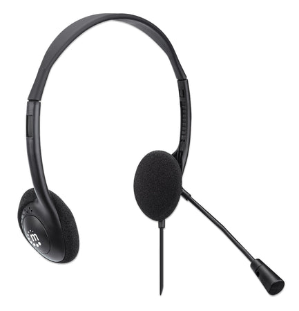 Cuffia Stereo On Ear USB con Microfono Cavo 1.5m Nero