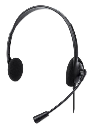 Cuffia Stereo On Ear USB con Microfono Cavo 1.5m Nero
