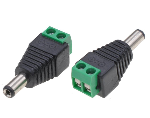 Adattatore Alimentazione Plug DC 5.5x2.1mm Maschio Terminal Block 2 pin