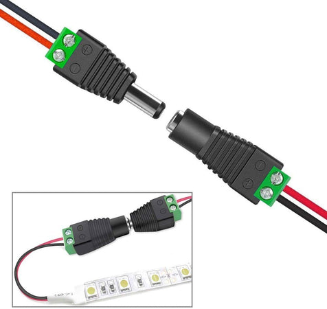 Adattatore Alimentazione Plug DC 5.5x2.1mm Maschio Terminal Block 2 pin