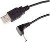 Cavo Alimentazione USB DC 3.5x1.35 mm Angolato 1,5 m Nero