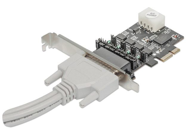 Scheda PCI Express 4 Porte DB9 RS-232
