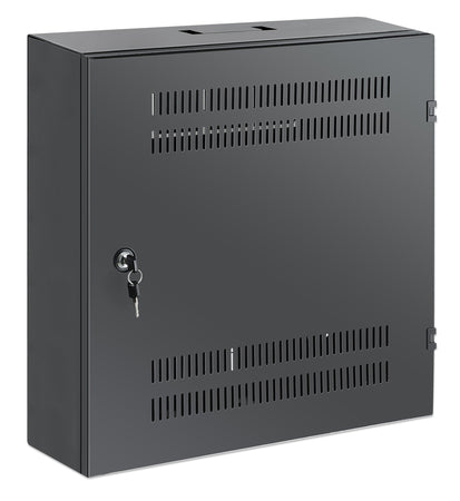 Armadio 19'' a muro a basso profilo con montanti orizzontali 4U e verticali 2U