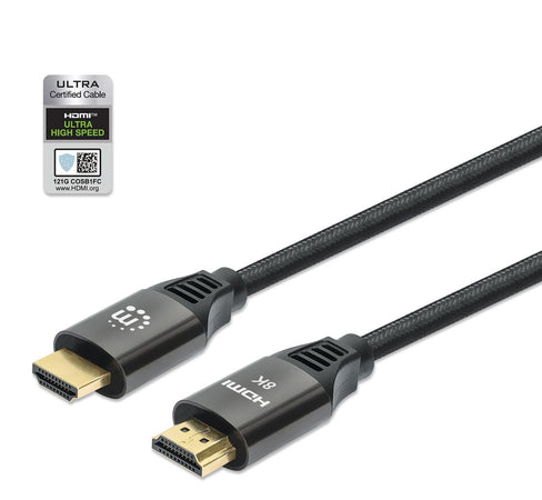 Cavo HDMI con Ethernet ad Altissima Velocit&agrave Certificato 8K@60Hz eARC 1m
