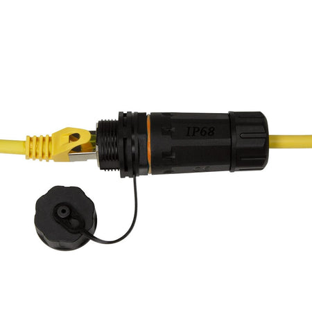 Accoppiatore RJ45 Cat.6A IP68 con Passacavo