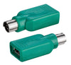 Adattatore Convertitore PS2 Maschio USB A Femmina per Tastiera e Mouse