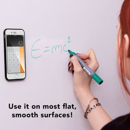 Supporto Smartphone Universale Adesivo Grip Phone con Stand Bianco