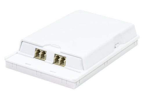 Scatola di Connessione Indoor FTTH per 2 fibre, 2 adattatori, IP20