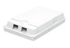Scatola di Connessione Indoor FTTH per 2 fibre, 2 adattatori, IP20
