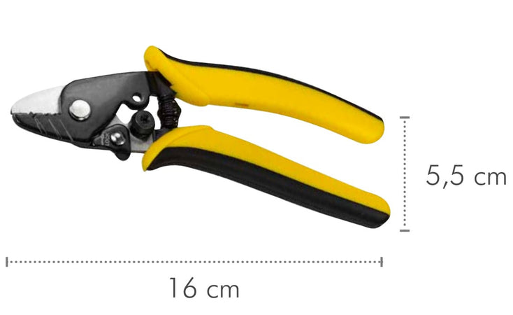 Pinza Spelafili a 3 Fori per Cavi in Fibra Ottica