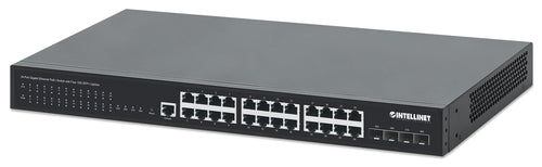 Switch PoE+ Gigabit Ethernet a 24 porte con Quattro Uplink SFP+ 10G