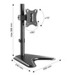 Stand da Scrivania per 1 Monitor LCD 17-27'' con base h.366mm