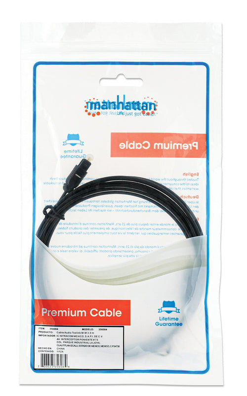 Cavo Audio Ottico Digitale Toslink 3 metri