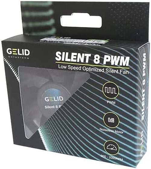 Dissipatore Ventola Silent PWM 80x80x25 12V