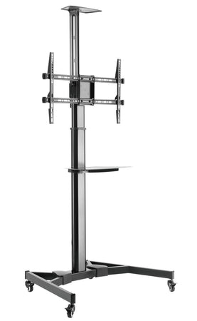Supporto da Pavimento con Mensola TV/LED/LCD 37''-70'' Nero
