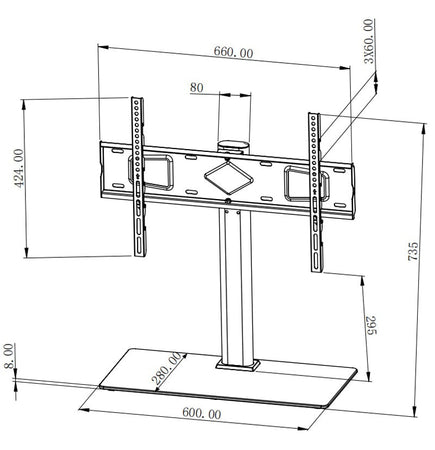 Supporto Universale da Tavolo per TV da 32'' a 65''