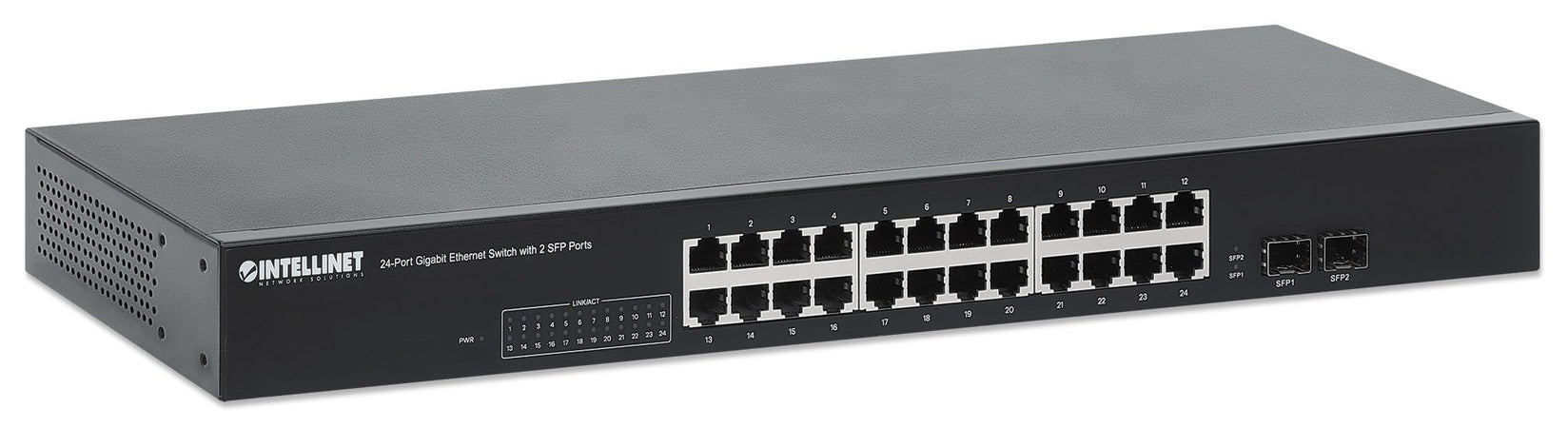 Gigabit Ethernet Switch 24 porte con 2 porte SFP