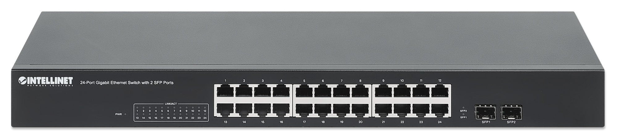Gigabit Ethernet Switch 24 porte con 2 porte SFP