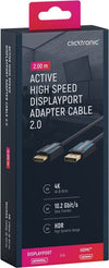 Cavo adattatore DisplayPort/HDMI 2m Alta Qualità
