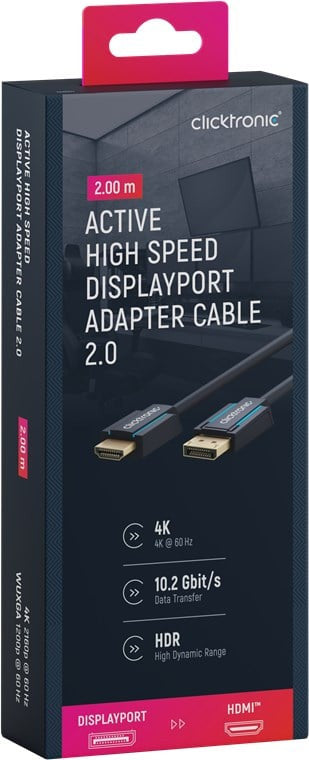 Cavo adattatore DisplayPort/HDMI 2m Alta Qualità