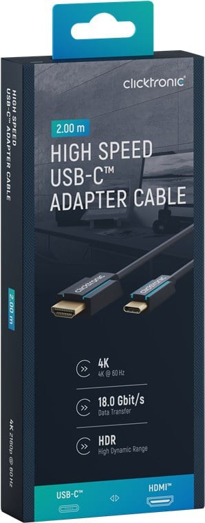 Cavo Adattatore USB-C&trade a HDMI 2m Alta Qualità