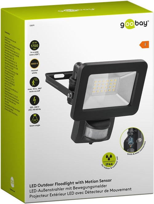 Faretto LED da Esterno con Rilevatore di Movimento PIR 30W
