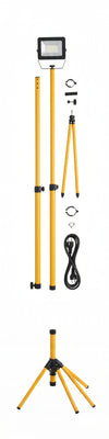 Faretto da Costruzione a LED con Treppiede Telescopico 30W