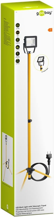 Faretto da Costruzione a LED con Treppiede Telescopico 30W