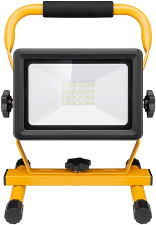 Faretto da Costruzione a LED con Supporto 30W