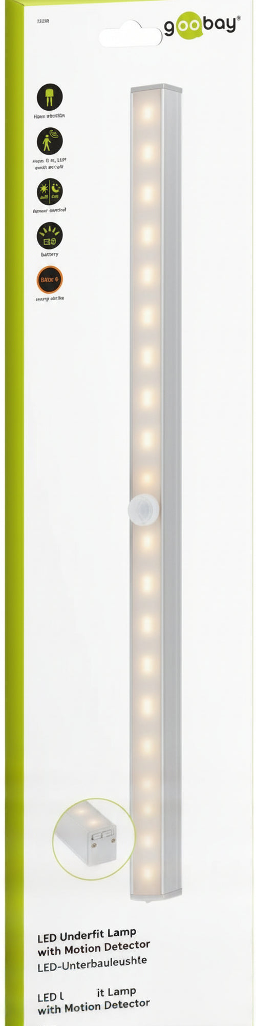 Lampada da Incasso a LED con Rilevatore di Movimento Bianco Caldo