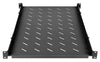 Mensola 19'' fissa con Profondità Regolabile da 750 a 950 mm 1U Nero