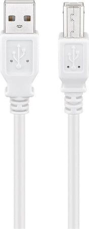 Cavo USB 2.0 A maschio/B maschio 1m Bianco