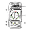 Multimetro Digitale Compatto 2000counts KPS-MT30