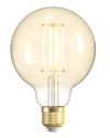 Lampadina Intelligente Globo E27 Ambra Calda 4,9W LED a Filamento Alexa Google Assistant Classe F, R5139