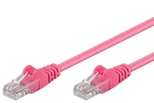 Cavo di rete Patch CCA Cat. 5e Rosa UTP 2m